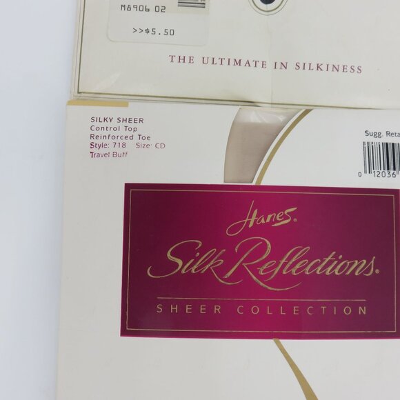 Vintage Hanes Lot of 9 Pantyhose Varied Sizes and Colors 1990s 2000s NEW Unused - Picture 9 of 16